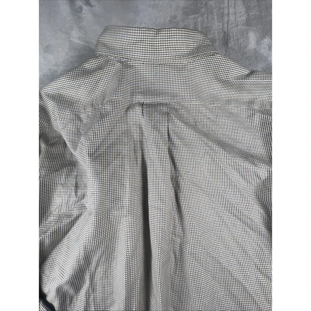 Polo Ralph Lauren Shirt Mens XL WhitfieldButton Up Houndstooth Brown 2 Pocket LS - Picture 11 of 11